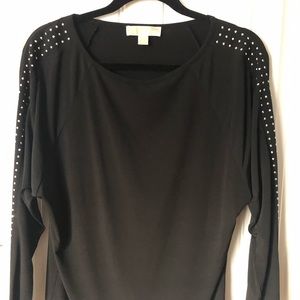 Michael Kors Black Top with rhinestones. EUC